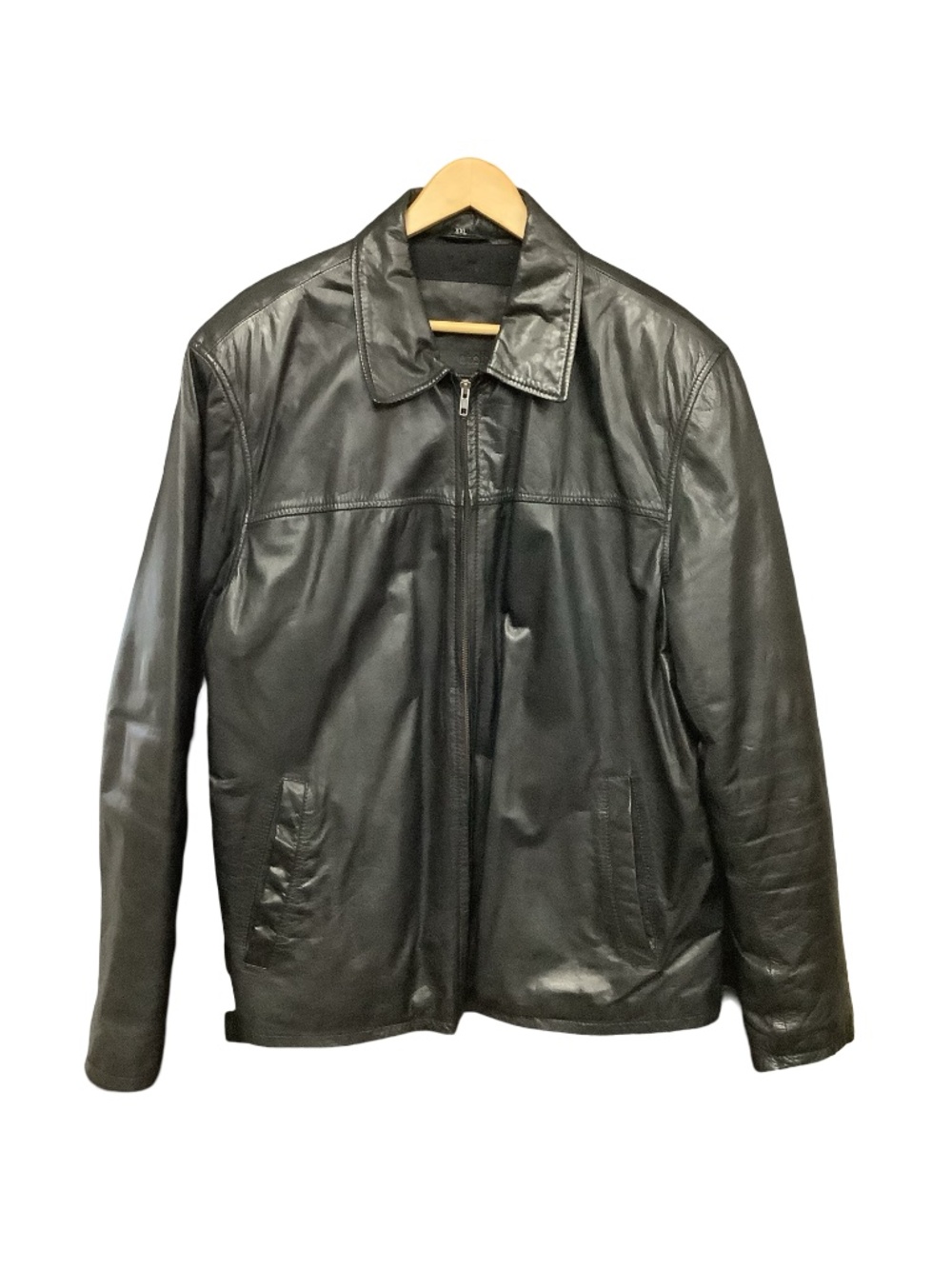 Whetblu Vintage Men's Leather Bomber Jacket Size: XXL